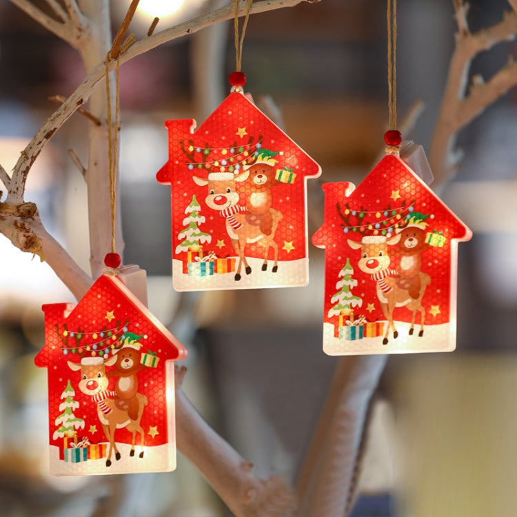 3 PCS / Set Christmas Decoration Lights LED Window Holiday Decoration Small Lanterns
