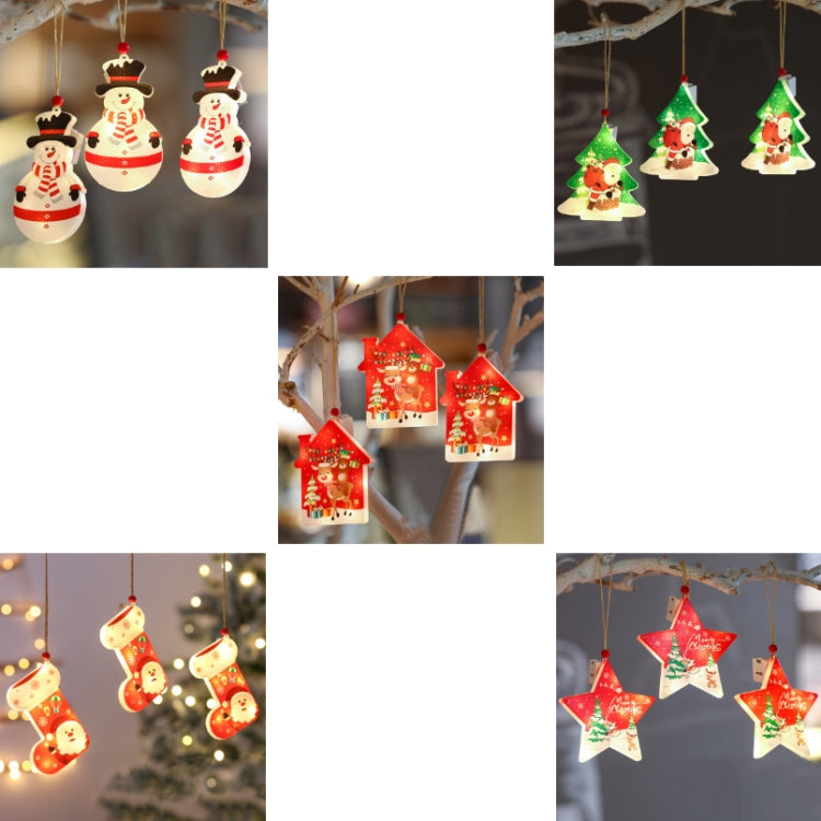 3 PCS / Set Christmas Decoration Lights LED Window Holiday Decoration Small Lanterns