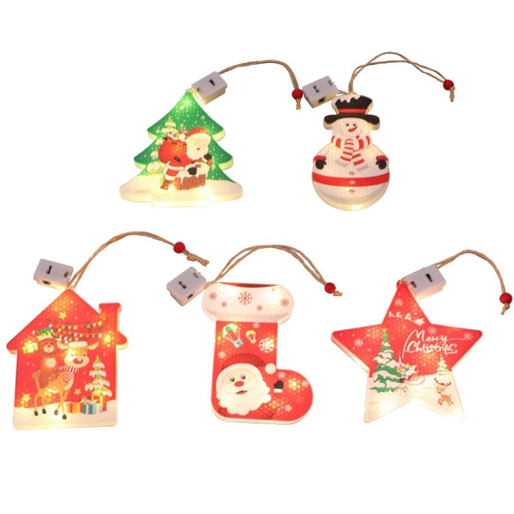 3 PCS / Set Christmas Decoration Lights LED Window Holiday Decoration Small Lanterns