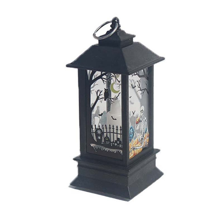 2 PCS Halloween Decoration Props LED Portable Small Wind Lantern