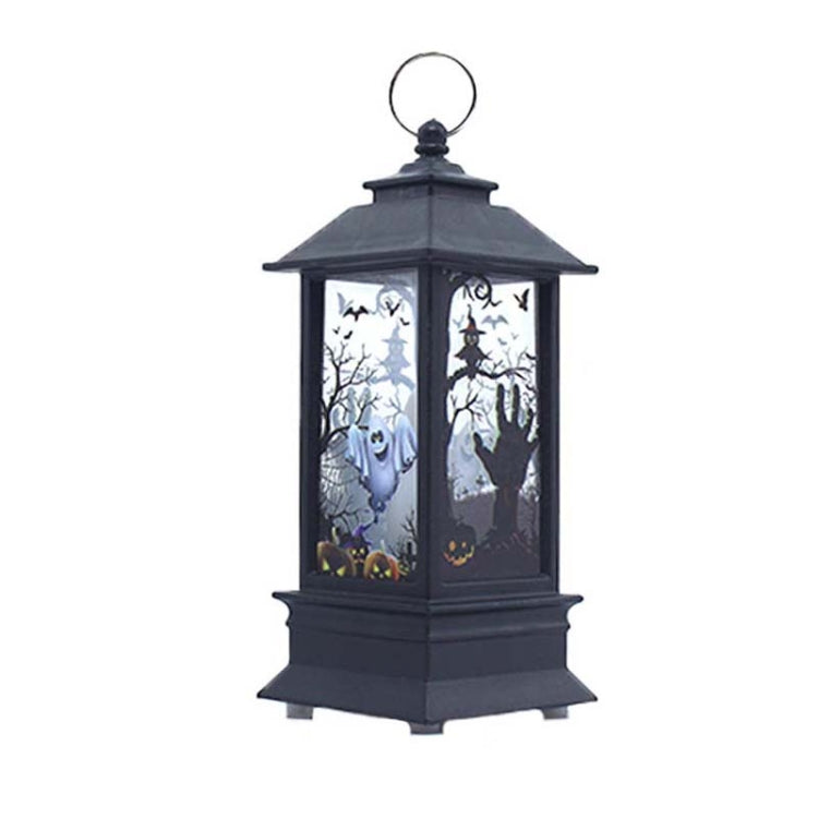 2 PCS Halloween Decoration Props LED Portable Small Wind Lantern