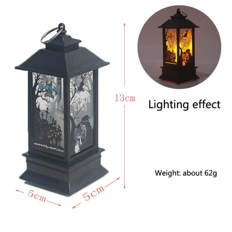 2 PCS Halloween Decoration Props LED Portable Small Wind Lantern