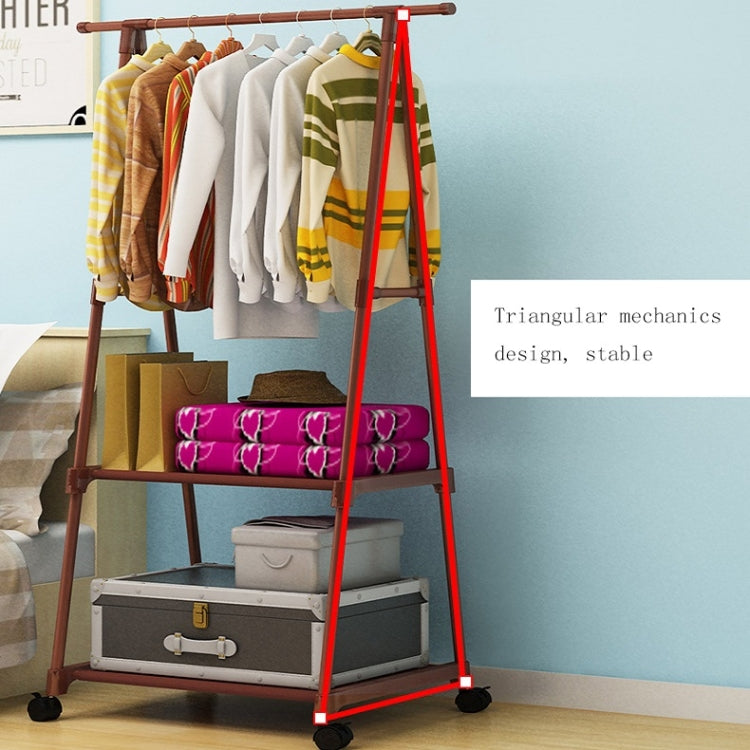Stainless Steel Detachable Multi-function Floor Triangle Simple Coat Rack