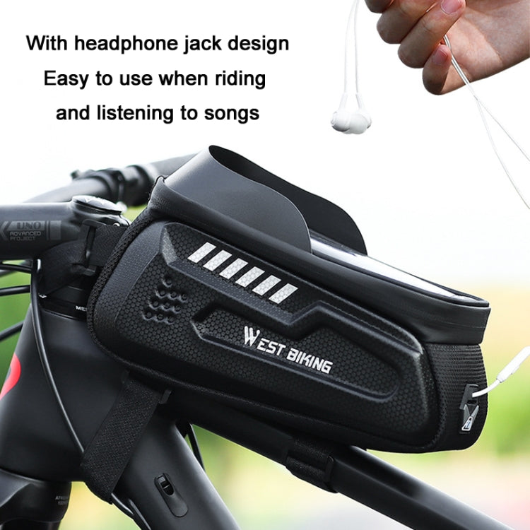 WEST BIKING Bicycle Hard Shell Car Front Beam Mobile Phone Bag
