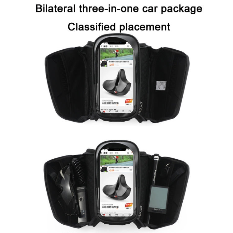 WEST BIKING Bicycle Hard Shell Front Beam Reflective Bilateral Phone Case