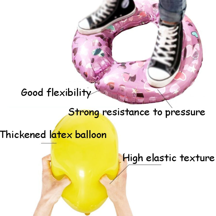 Christmas Pull Flag Aluminum Film Balloon Window Party Decoration Balloons Set