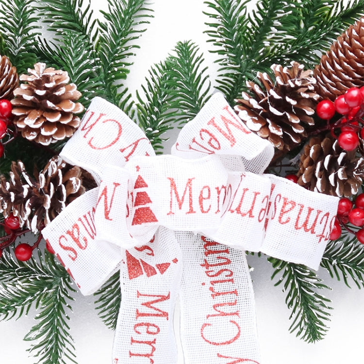 50cm Upside Down Christmas Tree Decoration PE Red Fruit Wall Hanging Rattan