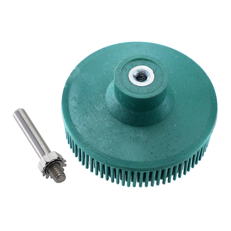 Electric Drill Disc Brush Emery Deburring Polishing Rubber Sanding Brush, Style:
