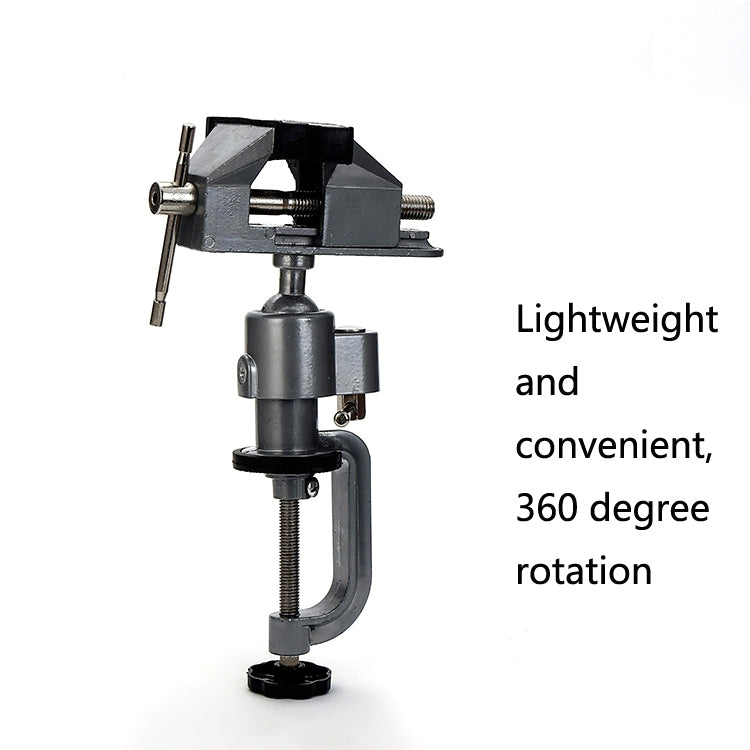 Aluminum Alloy Dual-Purpose Table Pliers 360-Degree Rotating Bench Vise Flat-Nose Universal Pliers