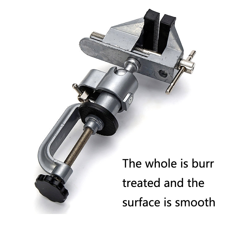 Aluminum Alloy Dual-Purpose Table Pliers 360-Degree Rotating Bench Vise Flat-Nose Universal Pliers