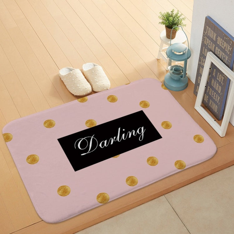 Bathroom Door Absorbent Floor Mat Bedroom Coral Velvet Non-Slip Mat