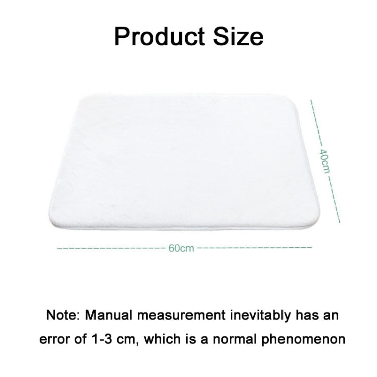 Bathroom Door Absorbent Floor Mat Bedroom Coral Velvet Non-Slip Mat