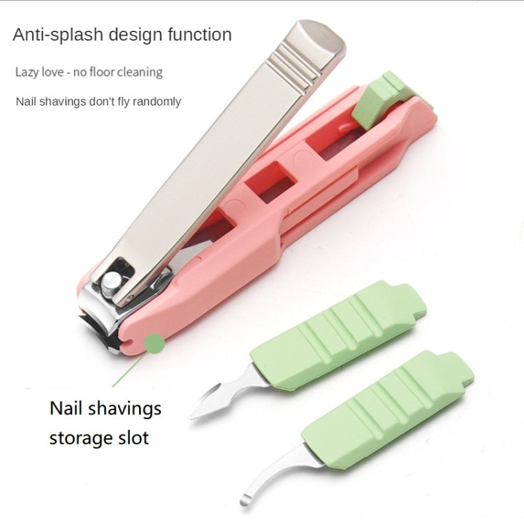 Anti-splash Nail Clippers Multifunctional Mobile Phone Holder Nail Clippers,Style: