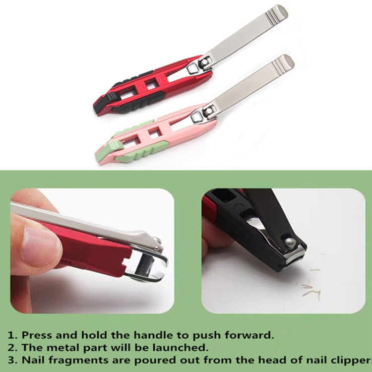 Anti-splash Nail Clippers Multifunctional Mobile Phone Holder Nail Clippers,Style: