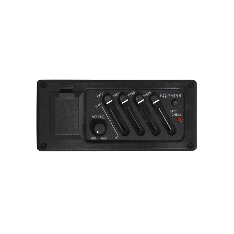 EQ-7545R Guitar Four-Band Equalizer EQ Wooden Guitar Modified Pickup Instrument Accessories