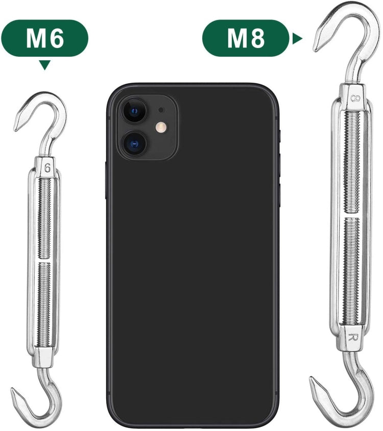 24 in 1 304 Stainless Steel Fixed Shade Sail Accessories Diamond Buckle Flower Basket Spring Buckle, Spec: