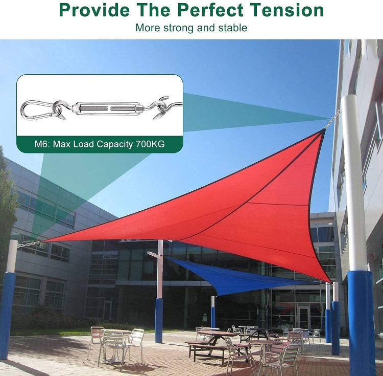 24 in 1 304 Stainless Steel Fixed Shade Sail Accessories Diamond Buckle Flower Basket Spring Buckle, Spec: