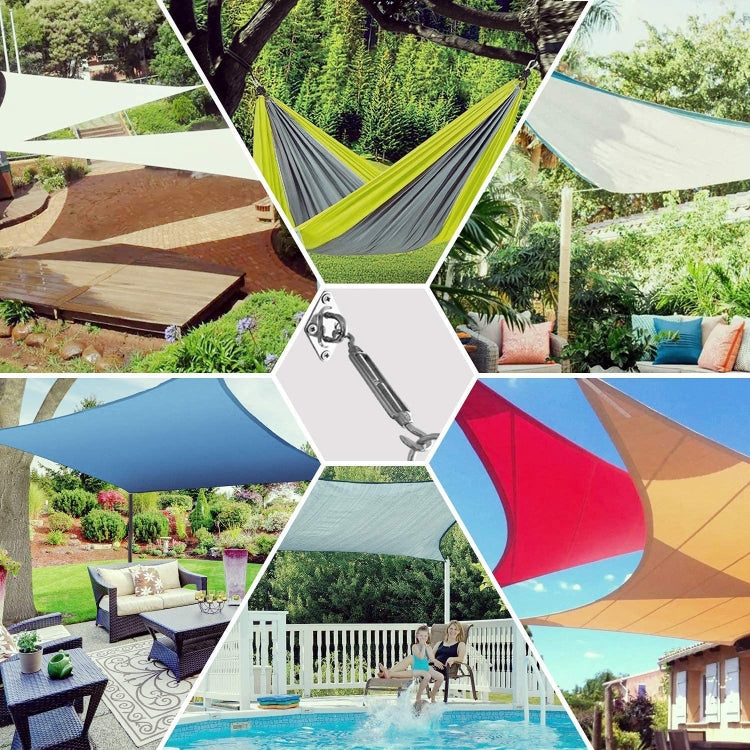 24 in 1 304 Stainless Steel Fixed Shade Sail Accessories Diamond Buckle Flower Basket Spring Buckle, Spec: