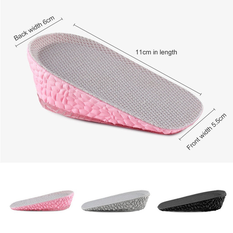 Self-Adhesive Inner Heightening Half Pad Sweat-Absorbent Breathable Shock-Absorbing Heel Casual Sports Insole