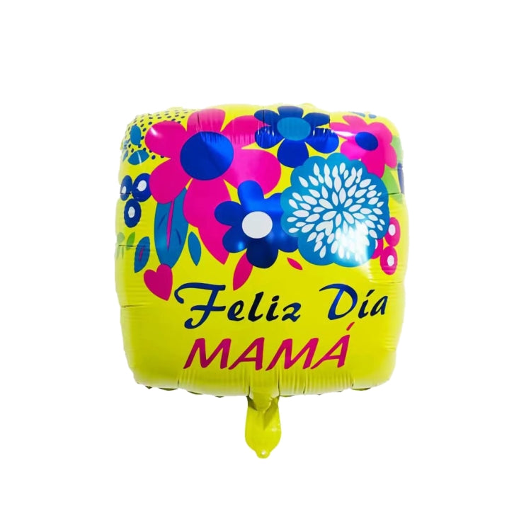 10 PCS 18 Inch  Spanish Mother Day Balloon Cartoon Shaped Aluminum Film Balloon Children Party Decoration Balloon