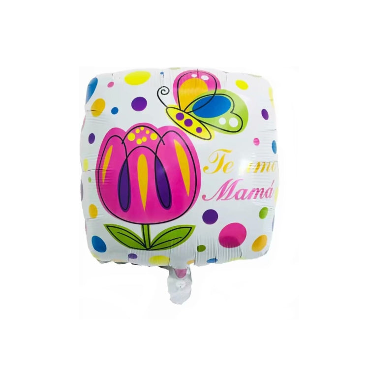 10 PCS 18 Inch  Spanish Mother Day Balloon Cartoon Shaped Aluminum Film Balloon Children Party Decoration Balloon