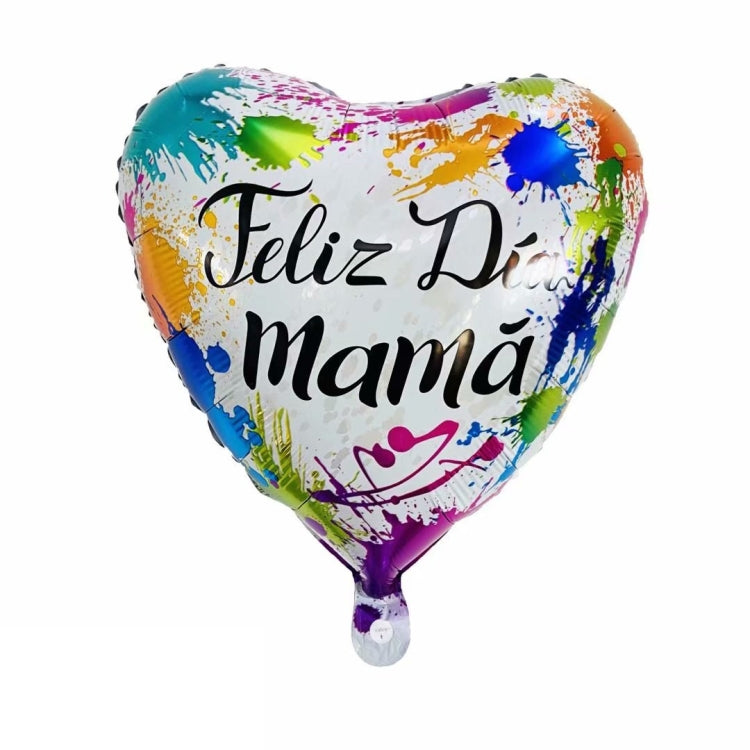 10 PCS 18 Inch  Spanish Mother Day Balloon Cartoon Shaped Aluminum Film Balloon Children Party Decoration Balloon