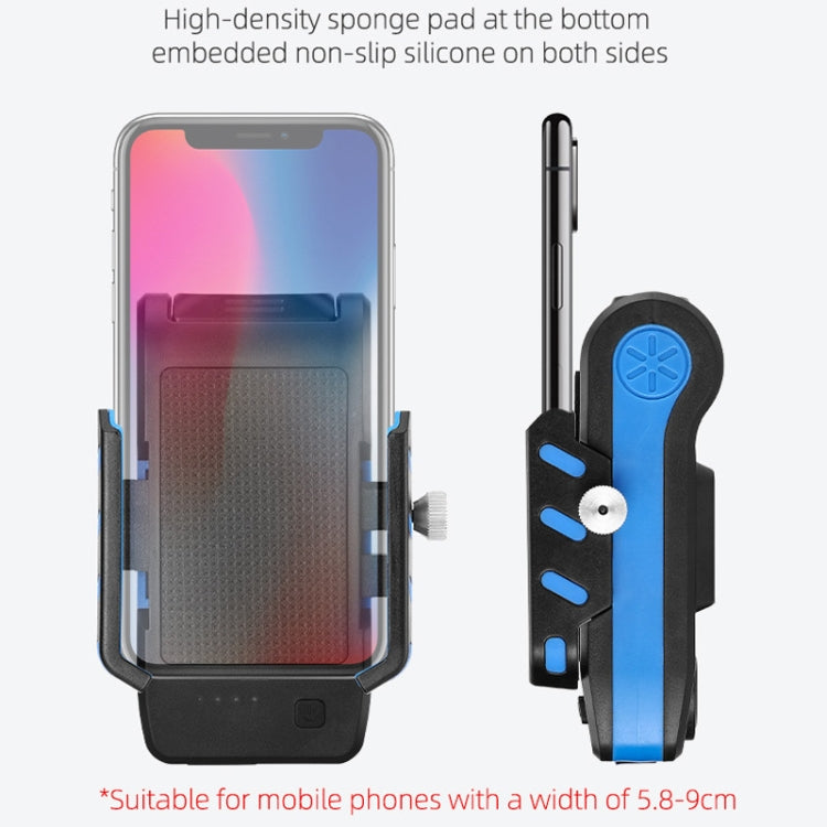 BG-2021 Bicycle Front Light 4 In 1 Mobile Phone Holder Horn Light Mountain Bike Front Light