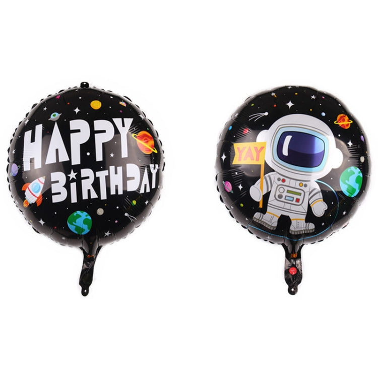 10 PCS Space Aluminum Film Balloon Children Decorate Birthday Party Decoration Balloons,Style: