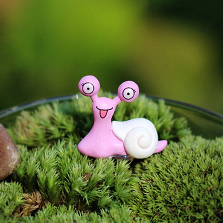 4 PCS Miniature Snail Statues Decorated Garden Toy House Decorations, Random Color Delivery