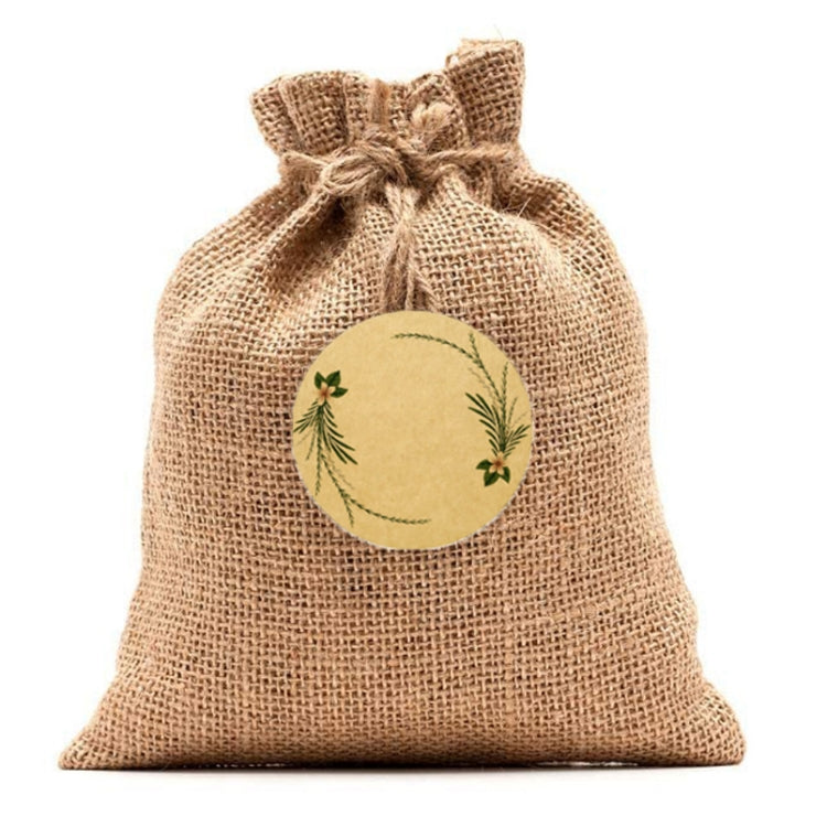 Rolled Handwritten Kraft Paper Sticker Gift Wedding Baking Decoration Label