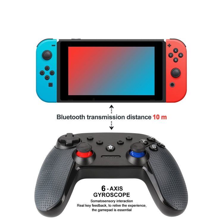 Bluetooth Wireless Gamepad  Built-In Dual Motors With TURBO Function Suitable For Switch Pro