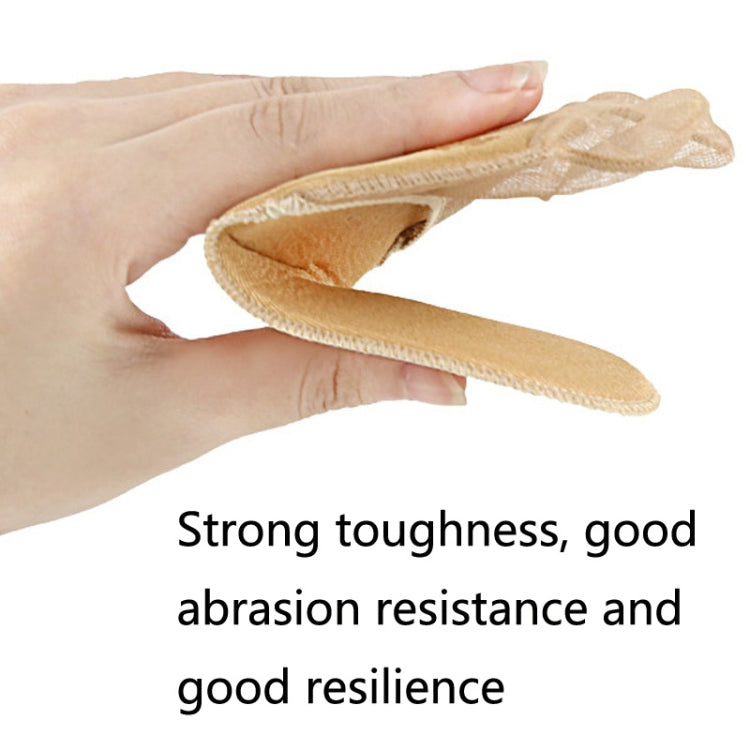 5 Pairs Invisible And Comfortable Sponge Thickened Half Pad Sweat-Absorbent And Breathable Forefoot Pad