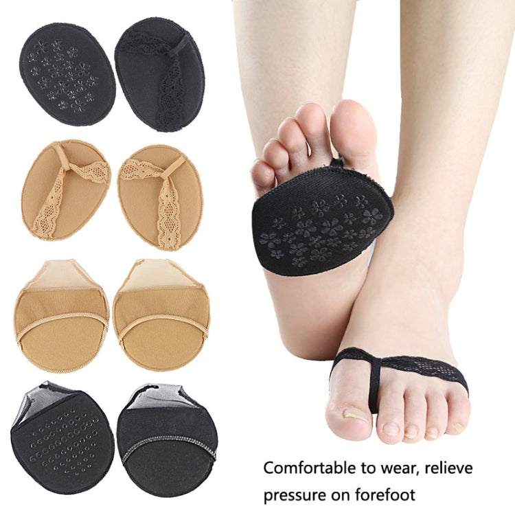 5 Pairs Invisible And Comfortable Sponge Thickened Half Pad Sweat-Absorbent And Breathable Forefoot Pad