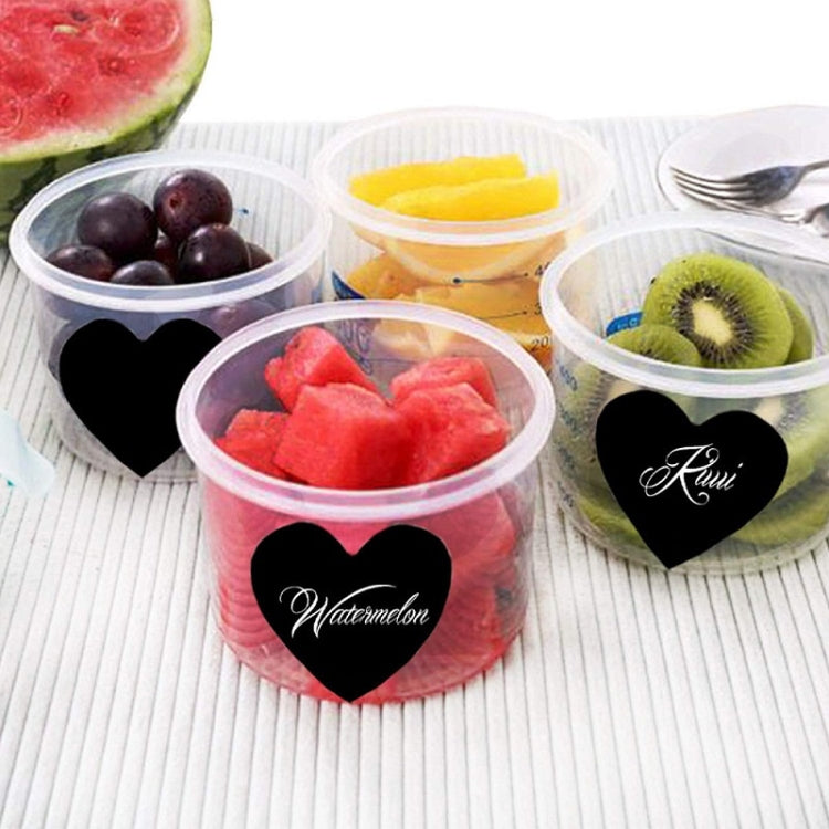 PVC Erasable Stickers Kitchen Food Marking Love Blackboard Stickers