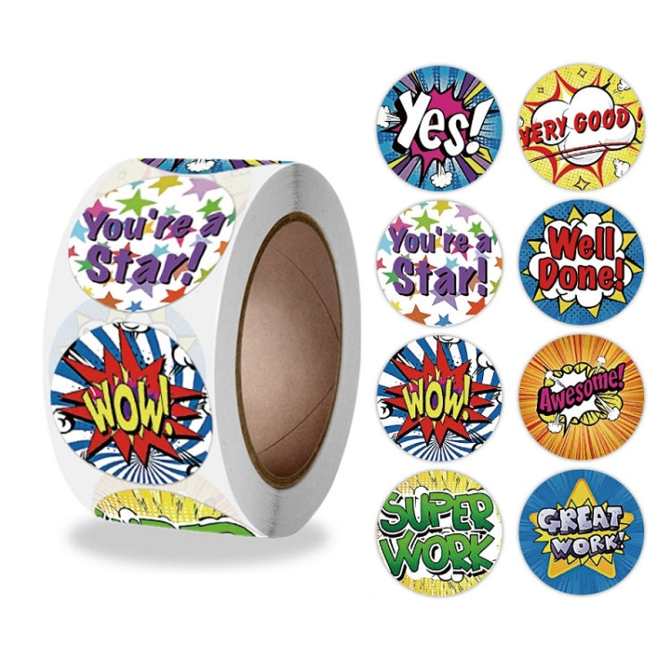Children Roll Cute Encouragement Stickers Gift Decoration Sealing Stickers