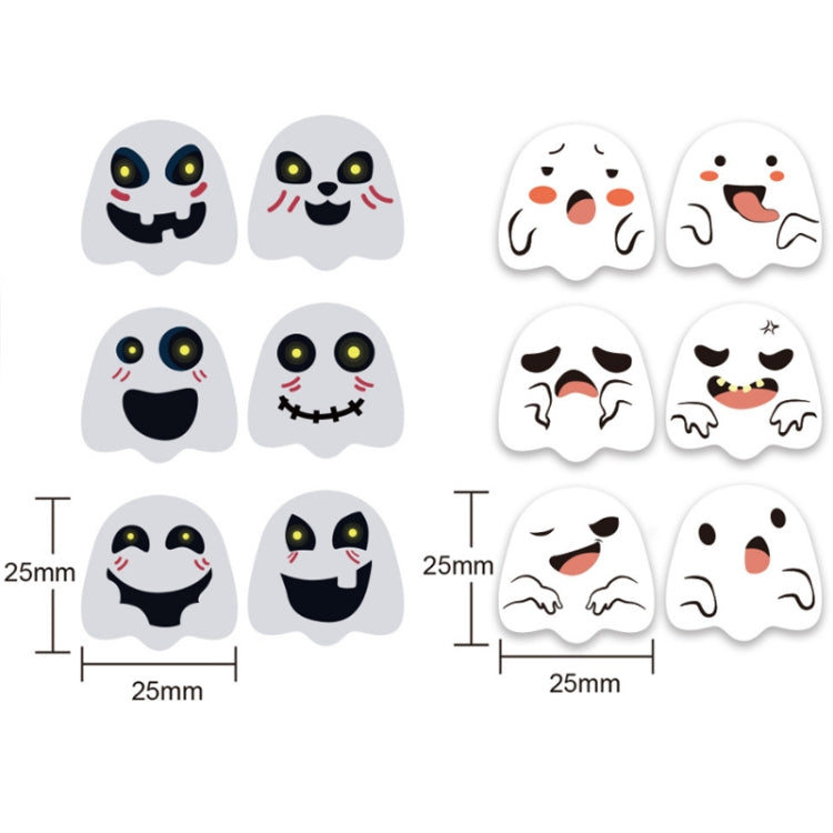 Halloween Ghost Emoticon Stickers Children Gift Decoration Food Sealing Stickers
