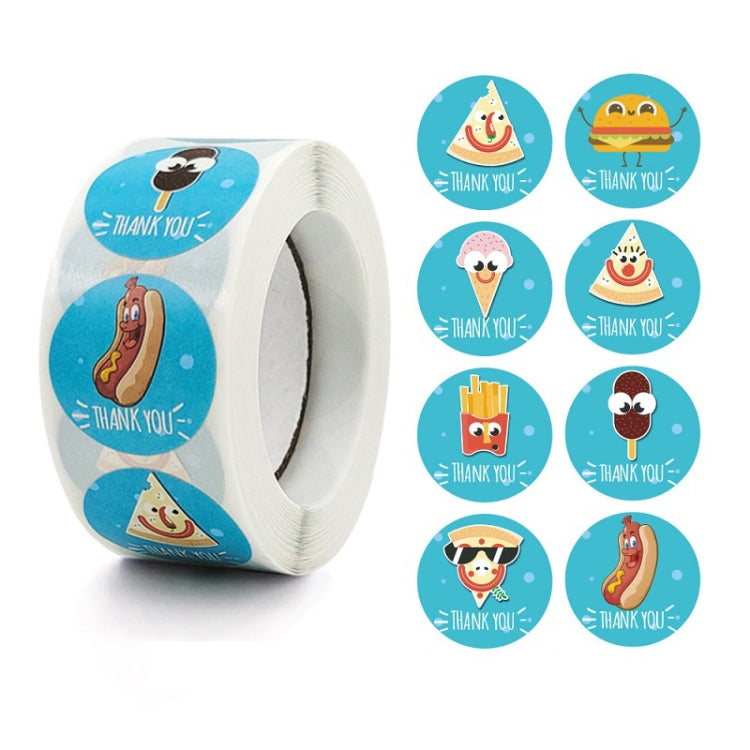 10 PCS Thank You Round Sealing Sticker Handicraft Decoration Bakery Cake Packaging Label