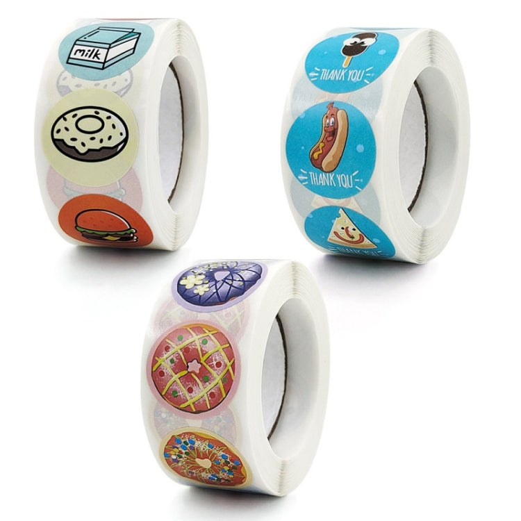 10 PCS Thank You Round Sealing Sticker Handicraft Decoration Bakery Cake Packaging Label