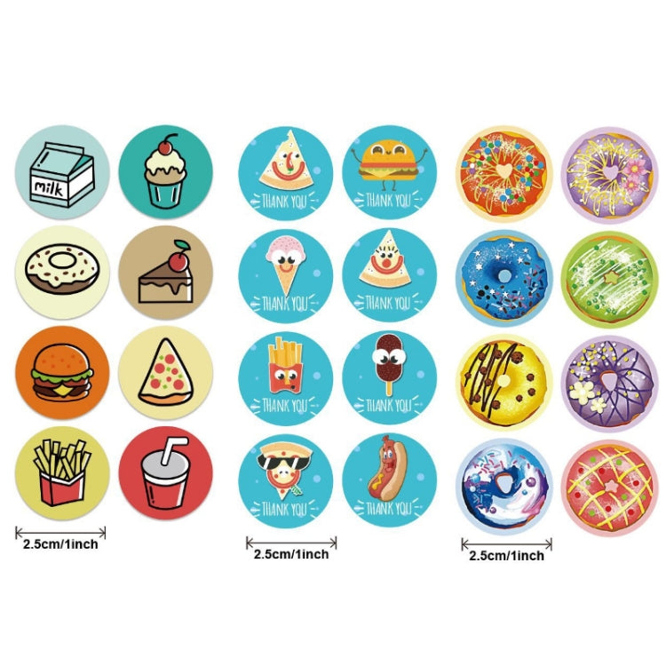 10 PCS Thank You Round Sealing Sticker Handicraft Decoration Bakery Cake Packaging Label