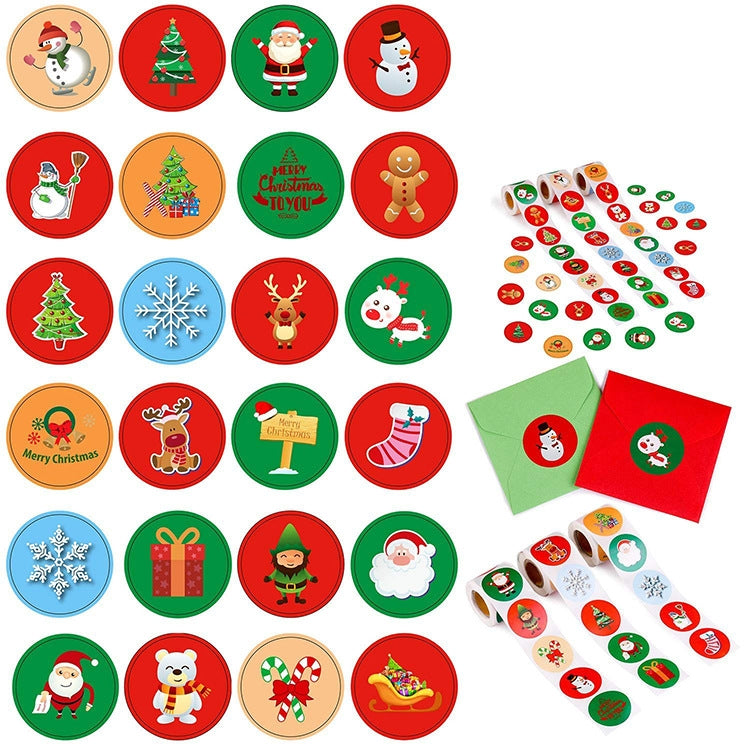Christmas Day Decoration Gift Series Sticker Label
