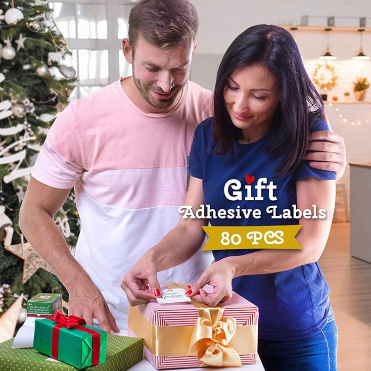 LG-210730-7050-008 Christmas Sticker Holiday Decoration Self-Adhesive Gift Tag Sticker