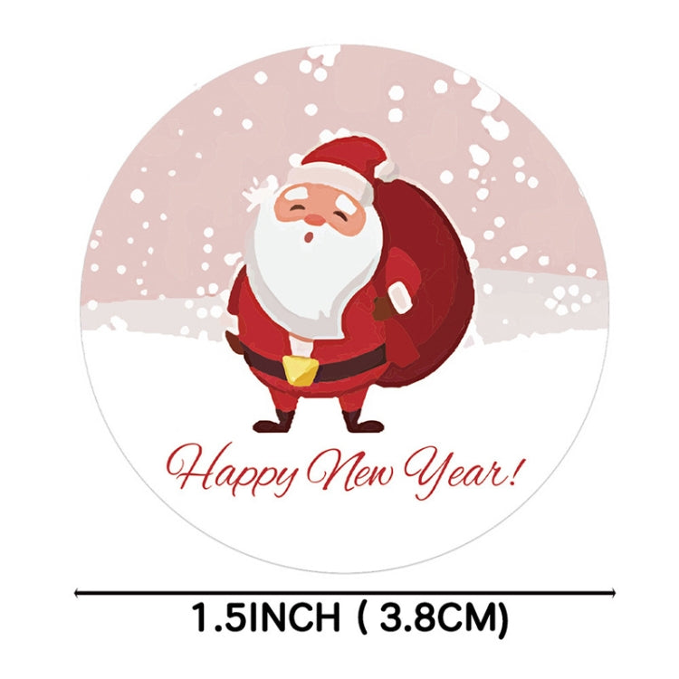 Christmas Santa Sticker Self-Adhesive Gift Tag