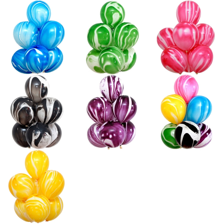 100 PCS 10 Inch Agate Latex Balloon Wedding Festival Party Decorative Balloon