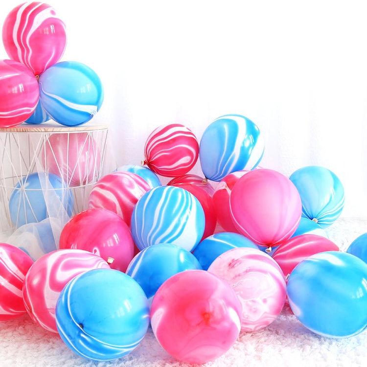 100 PCS 10 Inch Agate Latex Balloon Wedding Festival Party Decorative Balloon