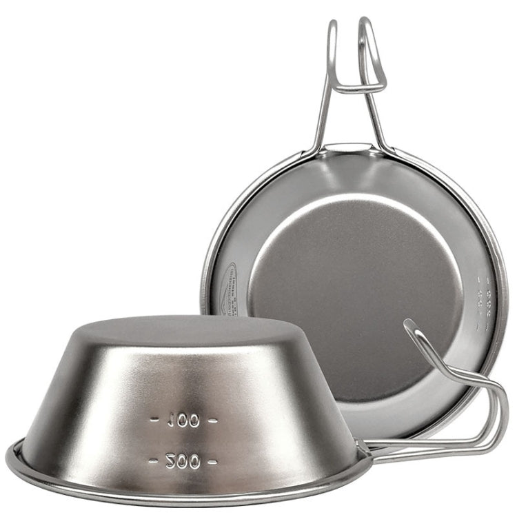 Campingmoon S220 Outdoor Portable Thickened Stainless Steel Bowl Camping Multi-Purpose Cutlery