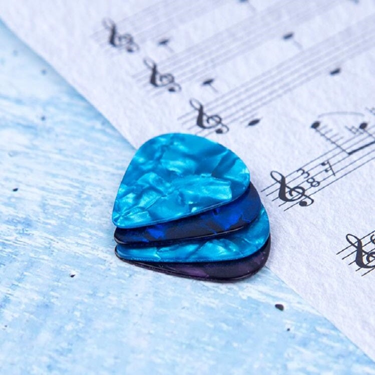 100 PCS Guitar Universal ABS Celluloid Pick Shrapnel Color Random Delivery