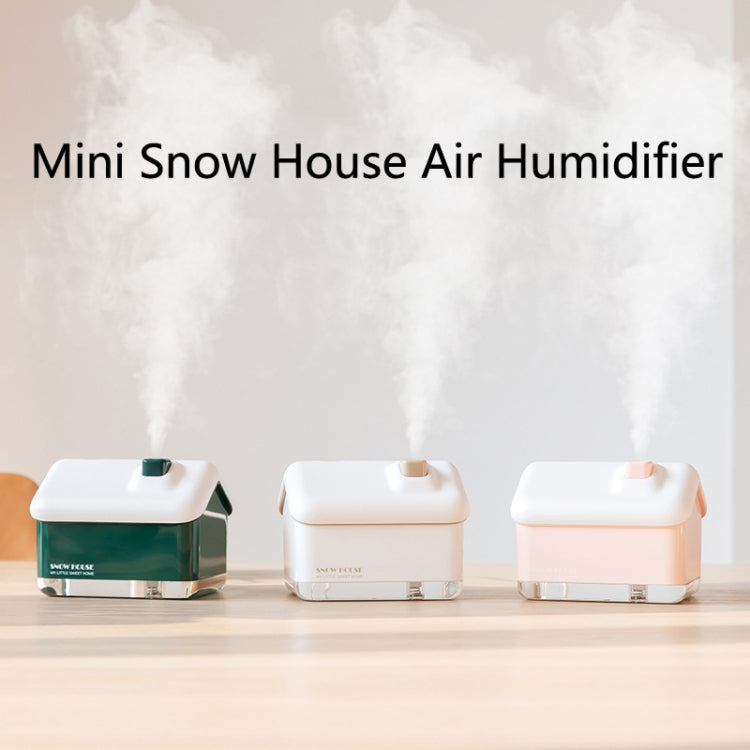 QB2020-008-G1 Mini Snow House Air Humidifier USB Bedroom Christmas Humidifier