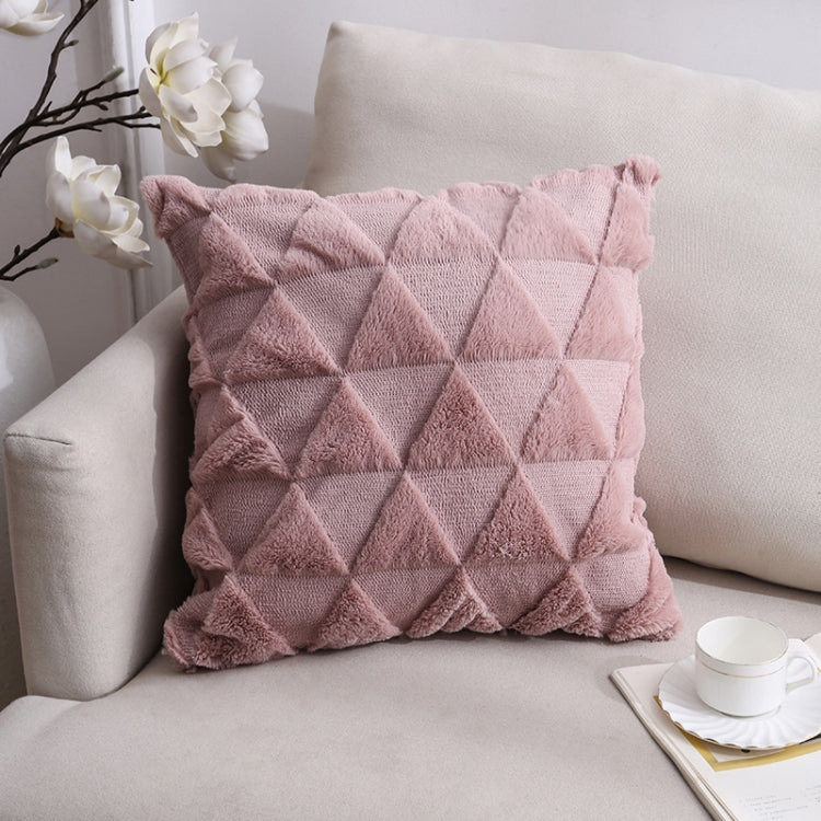Double-Sided Plush Pillow Home Sofa Cushion Pillowcase