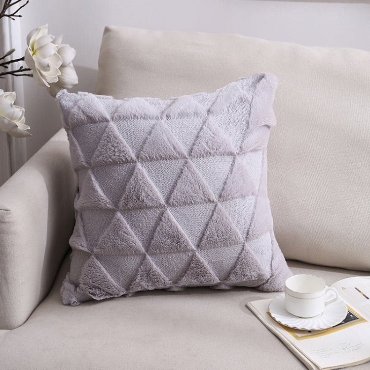 Double-Sided Plush Pillow Home Sofa Cushion Pillowcase