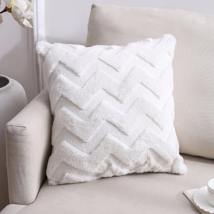 Double-Sided Plush Pillow Home Sofa Cushion Pillowcase